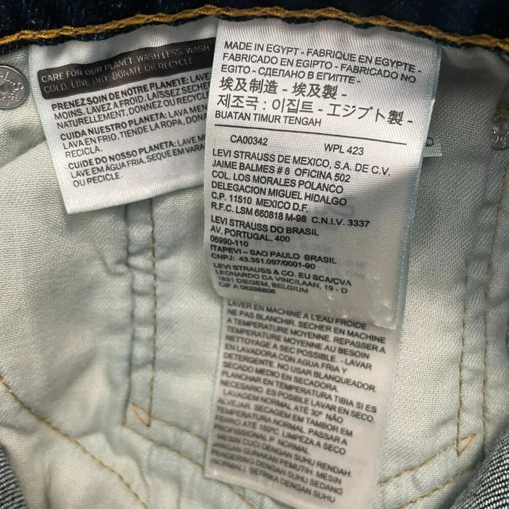 Levi’s 569 Men’s Loose Straight Fit Denim Jeans Size 36x32 Altered Hem to 30”